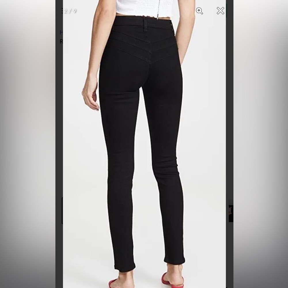 Reformation Cory High & Skinny Reformation Black Jeans